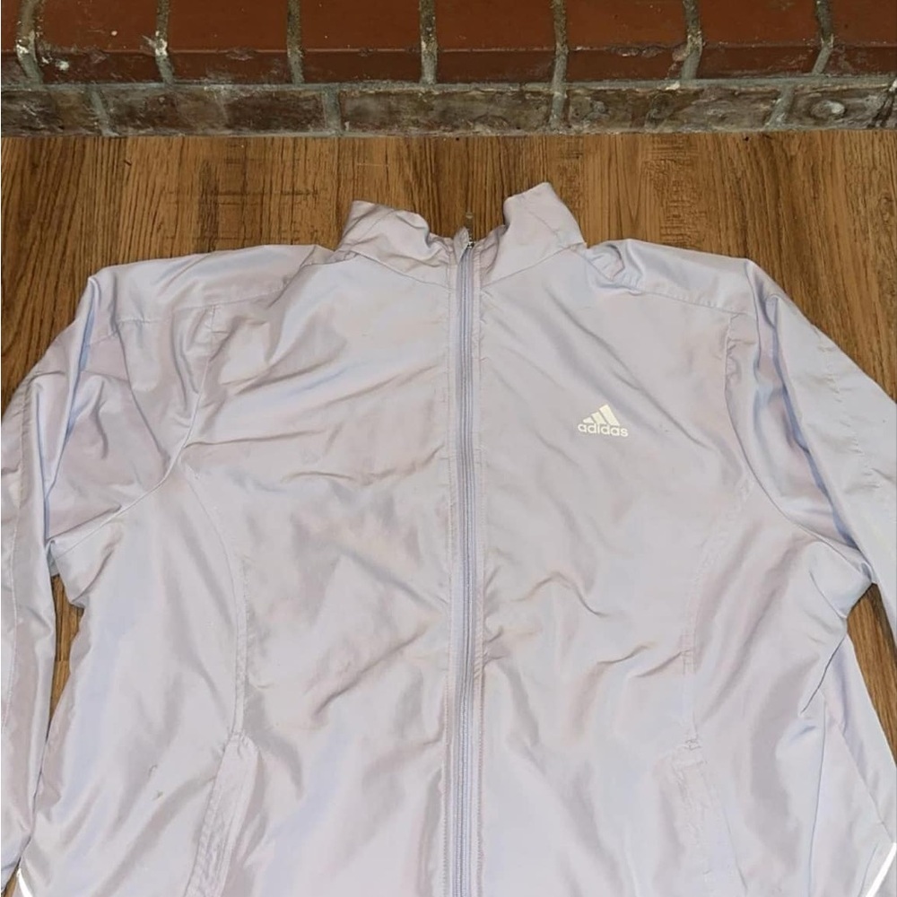 Adidas Light Purple Zip-Up Jacket